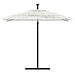 Ombrellone Giardino Con Palo In Acciaio Bianco 269x269x235 Cm - Foto miniatura 3