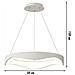 Lampadario Plafoniera Led A Onda 38 W 3 Colorazioni Luce Bianca Calda Naturale - Foto miniatura 3
