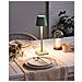 Lampada Da Tavolo Senza Fili A Led Baceiro Con Dimmer Metallo Verde - Foto miniatura 1