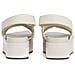 Flatform Sandal Sling Sandali Sintetico Scarpe Donna Beige Eu 40, Yw0yw01362 Acf - Foto miniatura 3