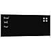 Lavagna Magnetica a Parete Nera 80x30 cm Vetro Temperato - Foto miniatura 1