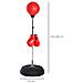 Punching Ball da Terra ad Altezza Regolabile con Guantoni da Boxe e Base Riempibile, 43x43x126-144 cm, Rosso - Foto miniatura 4