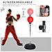 Punching Ball da Terra ad Altezza Regolabile con Guantoni da Boxe e Base Riempibile, 43x43x126-144 cm, Rosso - Foto miniatura 6