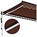 Tenda Da Sole Retrattile Automatica Con Led Marrone 400x300 Cm - Foto miniatura 7