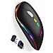 Mouse Silenzioso A Doppia Modalità: Wireless Bluetooth 5.1 Ricaricabile   B - Foto miniatura 1