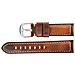 Cinturino Per Orologio In Pelle Italiana - Fibbia In Acciaio Marrone A5 21mm - Foto miniatura 1