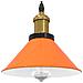 Lampada Sospensione Regolabile E27 Arancio Lucido Ø22cm Metallo - Foto miniatura 2