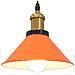 Lampada Sospensione Regolabile E27 Arancio Lucido Ø22cm Metallo - Foto miniatura 5