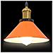 Lampada Sospensione Regolabile E27 Arancio Lucido Ø22cm Metallo - Foto miniatura 6