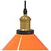 Lampada Sospensione Regolabile E27 Arancio Lucido Ø22cm Metallo - Foto miniatura 8