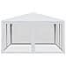Tenda per Feste con 8 Pareti Laterali in Rete Bianco 4x4 m HDPE - Foto miniatura 4