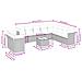 Set Divani da Giardino 11 pz con Cuscini Beige in Polyrattan - Foto miniatura 3