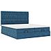 Struttura Letto Pouf con Materassi 180x200 cm Velluto - Foto miniatura 6