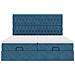Struttura Letto Pouf con Materassi 180x200 cm Velluto - Foto miniatura 7