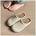 Ciabatte Donna Intrecciate A Mano In Stile Francese Con Punta Chiusa, Traspiranti, Colore Avorio, Compatibili Con Stile Estivo E Casual  L - Foto miniatura 4
