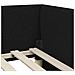 Cornice del letto ad angolo con testiera Nero 80 x 200 cm - Foto miniatura 8