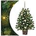 Albero di Natale artificiale con 150 LED Verde 95 cm PE e PVC - Foto miniatura 1