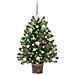 Albero di Natale artificiale con 150 LED Verde 95 cm PE e PVC - Foto miniatura 3