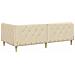 Cornice del letto ad angolo Crema 90 x 200 cm Tessuto - Foto miniatura 7