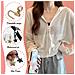 Set Di Sostituzione Per Cursori Zip In Metallo Removibili - Design A Stella - Kit Da 8 Pezzi - Foto miniatura 4