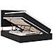 Letto con contenitore e materasso Nero 140 x 190 cm Velluto - Foto miniatura 1