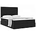 Letto con contenitore e materasso Nero 140 x 190 cm Velluto - Foto miniatura 3