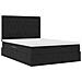 Letto con contenitore e materasso Nero 140 x 190 cm Velluto - Foto miniatura 5