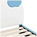 Struttura letto bambini con testata Blu 90 x 200 cm PU - Foto miniatura 8