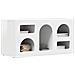 Mobile TV Bianco Lucido 80 x 35 x 40 cm Legno multistrato - Foto miniatura 3