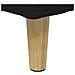 Pouf contenitore con cuscino Nero 80 x 80 x 45 cm Tessuto - Foto miniatura 8