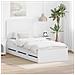 Struttura del letto Bianco 75 x 190 cm Legno Ingegnerizzato - Foto miniatura 2