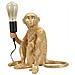 Lampada Da Tavolo Monkey In Polyresin Oro A Forma Di Scimmia Seduta - Foto miniatura 1