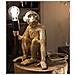 Lampada Da Tavolo Monkey In Polyresin Oro A Forma Di Scimmia Seduta - Foto miniatura 7