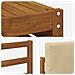 Set divani 7 pcs Naturale e Beige Legno di Acacia Massello - Foto miniatura 8