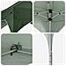 Tenda per feste a pop-up 194 x 194 x 245 cm Verde - Foto miniatura 9