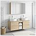 Set di mobili per il bagno 4 pcs Rovere Sonoma - Foto miniatura 2