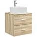 Set di mobili per il bagno 4 pcs Rovere Sonoma - Foto miniatura 5