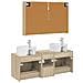 Set di mobili per il bagno 4 pcs Rovere Sonoma - Foto miniatura 8