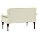 Loveseat con bottoni imbottiti Crema 120 x 65 x 77 cm - Foto miniatura 5