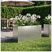 Vaso da giardino Argento 120 x 40 x 60 cm Acciaio Inox - Foto miniatura 2
