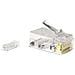 Connettore Plug 8 Poli Cat. 5E Utp Non Schermato Rj45 Per Cavo Rete Flessibile - Foto miniatura 3