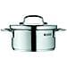 Tegame Con Coperchio Acciaio Inox Cromargan 18/10 Ø 12cm H 10,5cm - Linea Mini - Foto miniatura 1