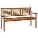 Panchina da Giardino 3 Posti 150 cm Legno Massello di Eucalipto - Foto miniatura 1