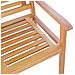 Panchina da Giardino 3 Posti 150 cm Legno Massello di Eucalipto - Foto miniatura 4