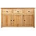 Credenza 135x40x80 cm in Legno Massello di Pino Panama Range - Foto miniatura 2