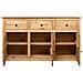 Credenza 135x40x80 cm in Legno Massello di Pino Panama Range - Foto miniatura 4