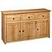 Credenza 135x40x80 cm in Legno Massello di Pino Panama Range - Foto miniatura 5