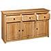 Credenza 135x40x80 cm in Legno Massello di Pino Panama Range - Foto miniatura 7