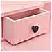 Tavolo Da Trucco Con Sgabello Rosa 80x69x141 Cm Legno Paulownia - Foto miniatura 2