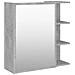 Mobile Bagno Specchio Grigio Cemento 62,5x20,5x64cm Multistrato - Foto miniatura 2
